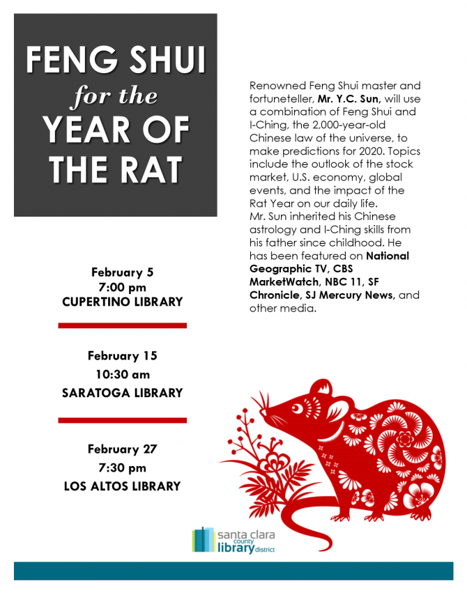 Feng Shui for the Year of the Rat Santa Clara County Library District